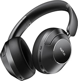 Wave Pro Active Noise Canceling Headphones, Wireless Over Ear Bluetooth Headphones, LDAC Hi-Res Sound, 5 Mics AI Clear Call, 80H Playtime, Multipoint Connection, Comfort Fit, Custom EQ via App