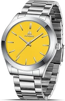 LN LENQINMens Watches Waterproof Stainless Steel Watch for Men Analog Quartz Fashion Business Designer Wristwatch