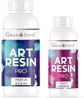 Crystal Clear UV Resistant| Long- Lasting| Smooth Finish| All Surface |Easy to Use |Non-Toxic Epoxy Art Resin Formula- 300 GMS