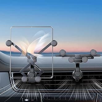 Z Fold 7 6 5 4 3 2 Car Mount Accessories, [2 Forms & Thick Case Friendly] Gravity Cell Phone Holder Mount for Samasung Galaxy Fold 7 6 5 4 3 2 Google Pixel 9 Pro Fold S25 Ultra iPhone 17 16 15