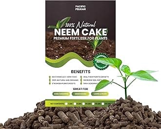 Neem Cake, Natural Fertilizer for Gardening and Soil Amendment (20 LBS)