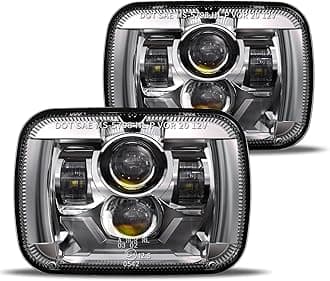 HWSTAR 2022 New 180W 1000% Bright H6054 5x7 7x6 Led Headlights Compatible with Jeep Cherokee XJ Wrangler YJ [Emark DOT][Anti-Glare][Turn Signal][Hi/Low Sealed Beam] Ford Chevy GMC Toyota Nissan etc