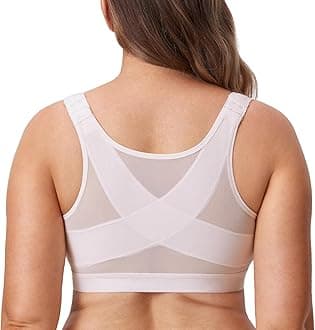 DELIMIRA Plus Size Non-Padded Posture Corrector Front Bra Without Underwire