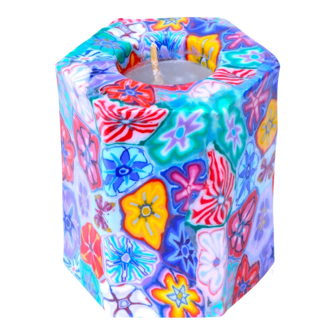 Handmade Candle Millefiori, Hexagon