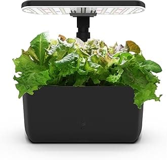 AeroGarden Harvest 2.0, Indoor Garden Hydroponic System with LED Grow Light, Holds up to 6 AeroGarden Pods, Black