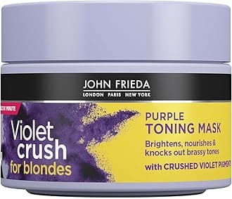 Violet Crush Purple Toning Hair Mask for Blonde Hair 250 ml, Purple Toning Hair Mask for Brassy Blonde Hair