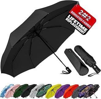 SIEPASA Umbrella for Men - Automatic Large Size Foldable Umbrella with Travel Cover for Man and women - 3 fold Windproof umbrella