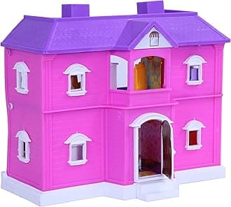 Toyzone Doll House (24 Pcs) | Play Set for Girls | Disney Doll House | Role Play Set| Doll House with Furniture| Doll House Play Set for Kids (Disney Princess My Country Doll House (24 Pcs))