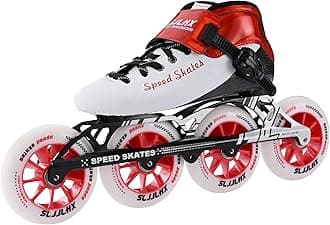 SLJJLHX Inline Speed Skates for Men Women,Professional Carbon Fibre Inline Skates Adult Male,High Performance Fitness Racing Skates,Unisex