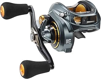 Alijos Size 300 Baitcasting Reels Aluminum Frame Baitcaster Low Profile Baitcast Fishing Reels, 33lb Drag 5.9:1/8.1:1 Gear Ratio Freshwater Saltwater Double Handle Casting Reels