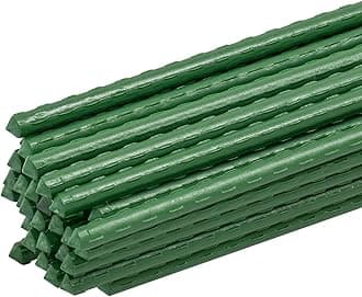 Elixir Gardens Plastic Coated Steel Metal Support Canes Stakes | Various Lengths from 60cm - 3m (2ft - 10ft) | Quantities of 5-1000 Available | 10 x 60cm (2ft)