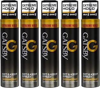 - Japan Set & Keep Hair Styling Spray - Extreme Hold | 250ml each (Pack of 5) | Quick Drying, Long Lasting Hold, No Flaking & Natural Shine | Non Sticky & Easy Wash Off