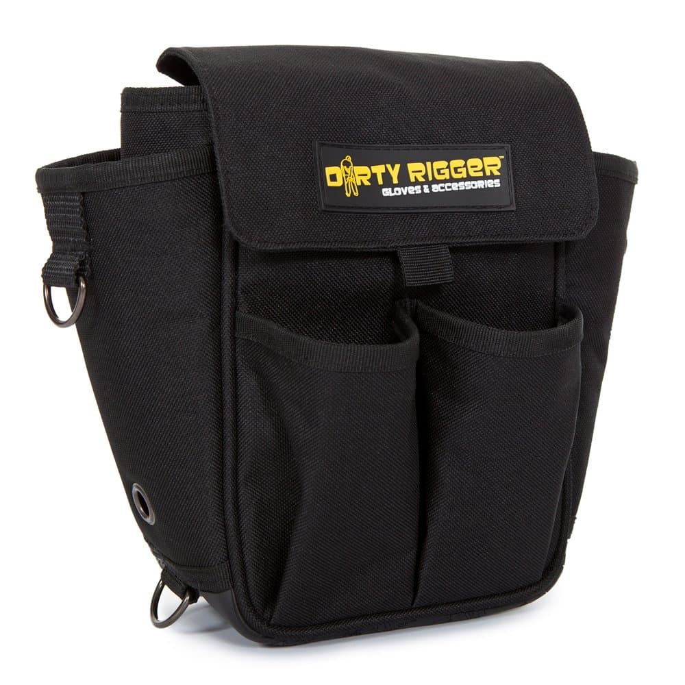 Dirty Rigger Tech Pouch V2 Tool Bag with Rugged Extra Strong Nylon Pockets - Black