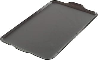 Two Burner Griddle, 10.3 x 17.4 inches, Non-Stick, Black