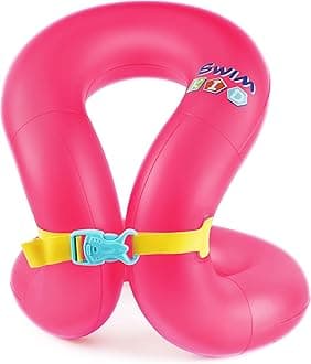 Kids Swim Vest,Pool Floaties for Kids 3-6/7-14yrs,Learn to Swim Arm Float Fits Children 33-50/50-88 Lbs,Swim Trainer with Dual Air Chambers & Adjustable Safety Buckle,Swimming Ring for Pool & Beach