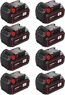 8 Pack 18V Replacement Battery for Milwaukee M18 Battery 6.0Ah, Compatible with 48-11-1850, 48-11-1840, 48-11-1860, and More Cordless Power Tools