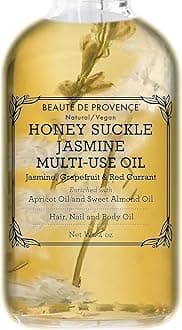Honey Suckle Multi-Use Face, Body & Hair Oil - Hydrates Skin, Restores Shine - With Apricot, Coconut Oil & Vitamin E - 4 Fl Oz
