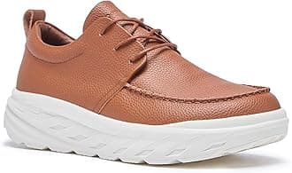 OrthoComfoot Men's Orthopedic Wide Leather Dress Walking Shoes: Diabetic Plantar Fasciitis Arch Support Comfortable Sneakers, Business Work Adjustable Fit Orthotic Casual Heel Foot Pain Relief Oxfords