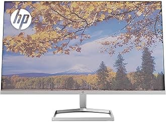M27f Ultraslim Monitor 27 Inch, Full HD 1080p, 75hz Refresh Rate 2 x HDMI, 1 x VGA Blue Light Filter, Anti Glare, Tilt Adjutsment, Flicker Free, 178 Degree Ultra Wide Viewing Angle, Silver & Black