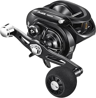 Piscifun Alijoz 400 Baitcaster Fishing Reel, 38Lbs Max Drag Aluminum Alloy Frame Baitcasting Reel, Available in 6.6:1/8.1:1 Gear Ratio, Freshwater and Saltwater Low Profile Casting Reel for Musky