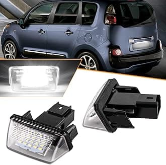 Number Plate Lights for Citroen C3 C4 C5 II BERLINGO SAXO '00~ XSARA, License Number Plate Lights for Peugeot 206 207 407 406 306 307 308 5008 Partner M59/B9/M49, 2pcs