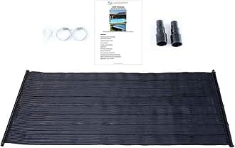 LOWENERGIE Solar Thermal Swimming Pool Heating Mat Hot Water Free Energy Saving Sun Pool Heater Kit Warm. Mat only (1, 1.33 x 3M)