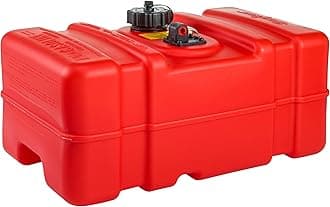 Scepter 9 Gallon Portable Marine Gas Can, Boat Fuel Tank, 2-Way Vented Cap, Built-In Fuel Gauge and Pick-Up, Handles, EPA & CARB Compliant, Rectangular, 22.9"L x 14.3"W x 11.5"H (08667)