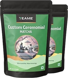 TE-A-ME Matcha Tea Powder - 100g (66 Servings) | Superfood | Custom Ceremonial Matcha Green Tea Powder | Sourced from Japan | 100% Pure Authentic with High ANTIOXIDANTS