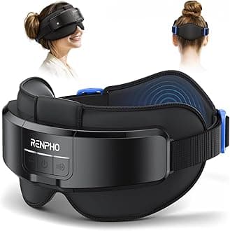 Eyeris Masc Head & Eye Massager, FSA Eligible HSA, Birthday Gifts for Women Men, Migraine Relief Headache Massager for Forehead, Occiput and Temple, Heated Mask Massager Scalp Stress Relax