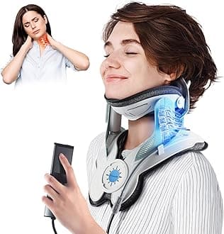 Cervical Neck Traction Device: Stretcher For Pain Relief, Electric Air Pump With 3 Power Traction, Built-In 8 Airbag, Improved Decompression And Tension Relief