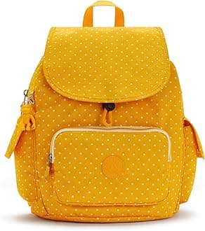 Kipling Backpacks CITY PACK S Soft Dot Yellow