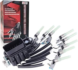 FJ504 Spider Fuel Injector Compatible with GMC K3500 Yukon Cadillac Chevrolet Escalade C1500 Suburban Express 1500 3500 K2500 P30 P3500 Savana V8 5.0L 5.7L 1996-2002 OE Number 89060440 17114163