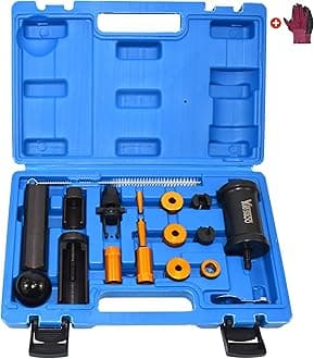 Fuel Injector Puller Removal Installer Kit, Compatible with Audi VW Skoda Seat 1.4 1.6 1.8 2.0 2.7 3.0 3.2 3.6 V6 4.2 V8 FSI TSI, Petrol Engines, with Carrying Case & Gloves