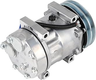 ECCPP Air Conditioning Compressor 2012-2014 Fit for Volvo VNL L6 10.8L 2013-2014 Fit for Volvo VNL 11.9L AC Compressor with Clutch