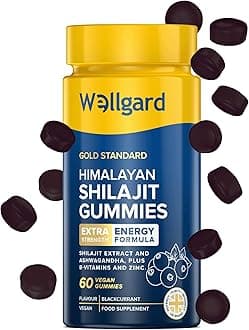Himalayan Shilajit Gummies – Formulated with Ashwagandha, B-Vitamins, and Zinc, Vegan