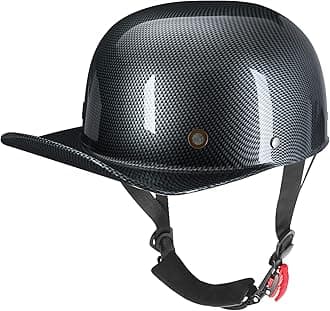 Yesmotor Baseball Style Cap Retro Motorcycle Helmet Unisex-Adult - DOT Approved