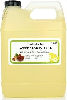 Sweet Almond Oil Organic Pure Cold Pressed by 946ml/0.9l