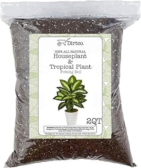 House Plant and Tropical Plant Potting Soil (2 Quarts), Re-Potting Soil for All Types of Indoor House Plants, House Plant Re-Potting Soil, 2qt
