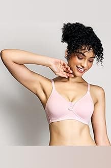 NYKD (NYB003 Cotton Lightly Padded & Non Wired Everyday T-Shirt Bra for Women | Medium Coverage Bra with Soft Detachable Straps | Ideal for All Day Comfort - Light Blue