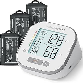 Pediatric Blood Pressure Cuff, Blood Pressure Machine for Home Use - 3 Size Cuffs, Small 4"-8", Medium 6"-10" and Large 7"-17", Perfect for Family Health Monitoring