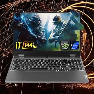LOQ i7 Premium Gaming Laptop, 15.6" FHD 144Hz, i7-13650HX (Beats i9-12900H), GeForce RTX 4060 (Boost Clock 2370MHz), 32GB DDR5 RAM, 2TB SSD, Backlit KB, RJ-45, Wi-Fi 6, Windows 11 Pro, Grey
