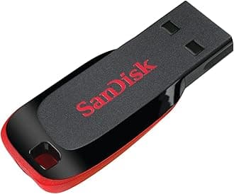 Cruzer Blade USB Flash Drive, 64 GB, Black/Red (SDCZ50-064G-A46)