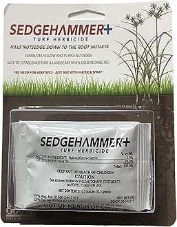 Gowan Sedgehammer Plus 5% Nutsedge Herbicide - New Formulation w/ Surfactant - 0.5 Oz Packets