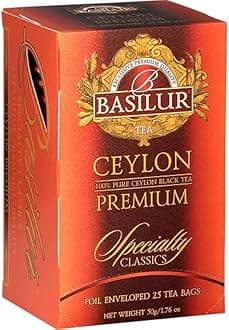 Basilur Specialty Classics | Ceylon Premium Black Tea - Foil Enveloped 25 Tea Bags