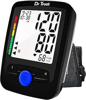Dr Trust USA Fully Automatic Icheck Max Digital Blood Pressure BP Monitor Machine - 120 (Black)