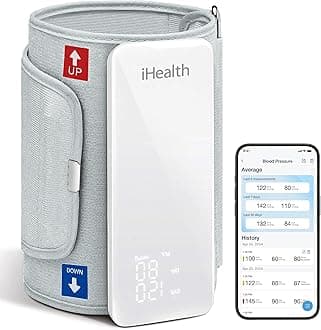 Neo Wireless Blood Pressure Monitor, Upper Arm Cuff, Bluetooth Blood Pressure Machine, Ultra-Thin & Portable, App-Enabled for iOS & Android