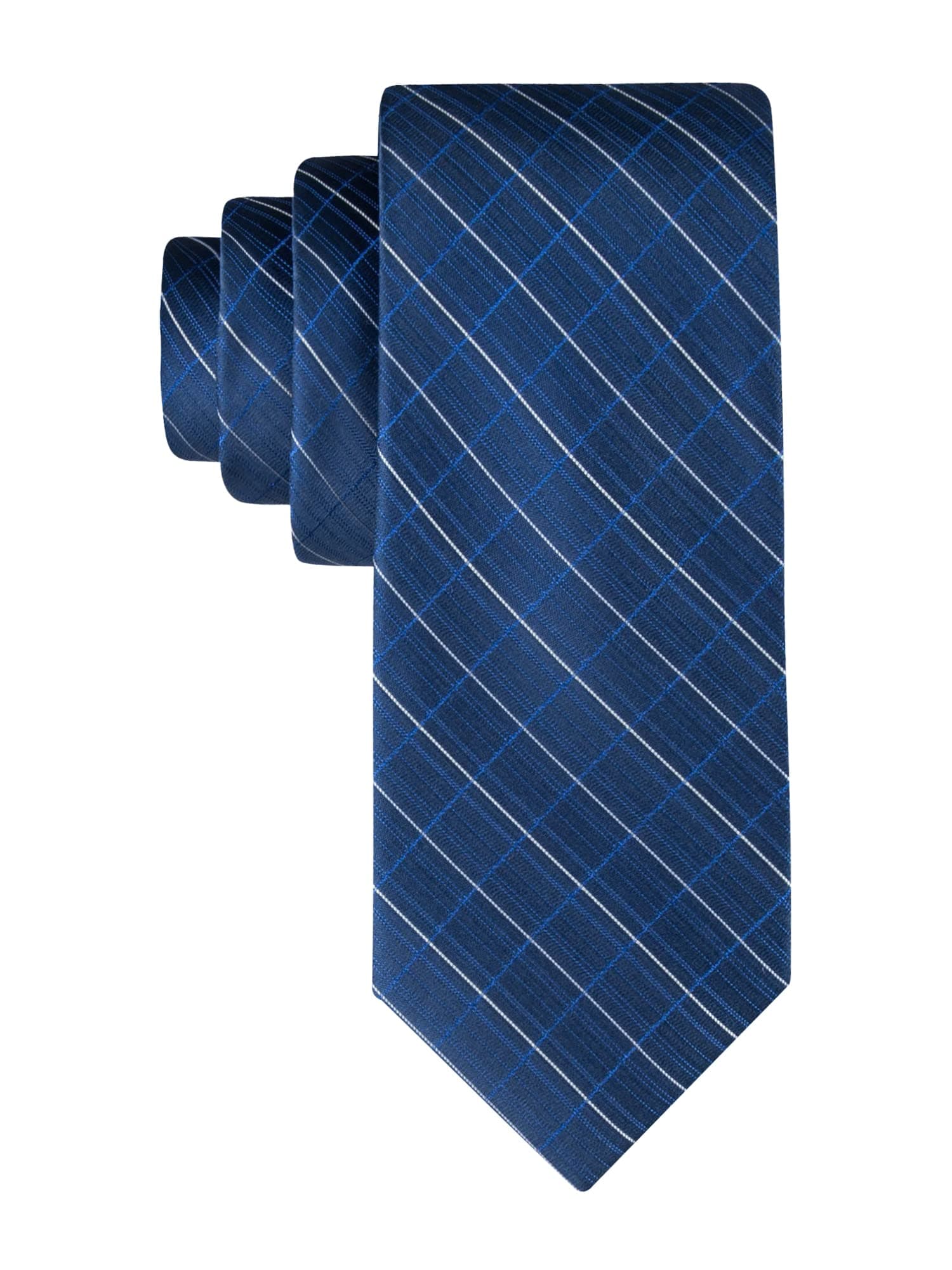- Calvin Klein Men’s Navy Blue Solid and Pattern Neckties – Ties for Work, Weddings & Formalwear (Standard and Extra Long)