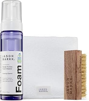Shoe & Sneaker Ready-To-Use Foam & Delicates Brush Bundles – Safe for Most Footwear Materials, No Water Needed