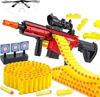 EagleStoneAutomatic Toy Guns for Boys, Auto Sniper Machine Gun, 3 Modes Shell Ejecting Electric Toy Foam Blaster, 150 Darts,2 Battery,30 Bullet Belt, Motorize Realistic Toy Guns for Boys Age 8-12Global Recycled StandardGlobal Recycled StandardGlobal Recycled Standard