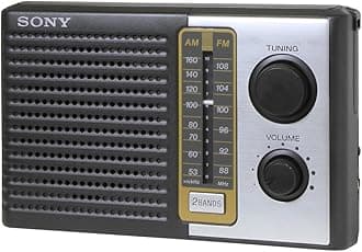 Sony ICF-F10 Two 2 Band FM/AM Portable Battery Transistor Radio